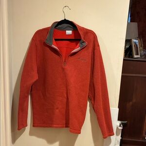 Columbia Brick Red Half-Zip Fleece